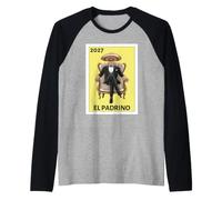 Funny Mexican Baptism El Padrino Proposal 2027 Camiseta Manga Raglan