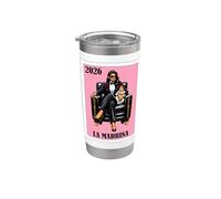 Funny Mexican Baptism Madrina Proposal 2026 Vaso térmico de acero inoxidable de doble pared