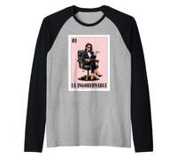 Funny Mexican Chingona Design - La Ingobernable Camiseta Manga Raglan