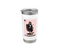 Funny Mexican Chingona Design - La Ingobernable Vaso térmico de acero inoxidable de doble pared