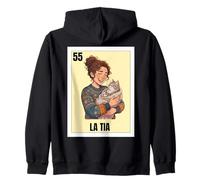 Funny Mexican Design for Aunt Cat Lady Version - La Tia Sudadera con Capucha