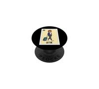 Funny Mexican Design for Aunt - La Tia Viajera PopSockets PopGrip Adhesivo
