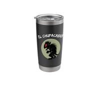 Funny Mexican El Chupacabra Cryptid Lover Vaso térmico de acero inoxidable de doble pared