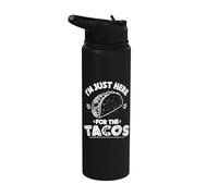 Funny Mexican Food Taco Party Stainless Steel Insulated Water Bottle