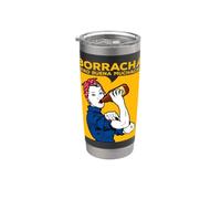 Funny Mexican Saying Spanish Slang Words Sarcastic Latinx Vaso térmico de acero inoxidable de doble pared