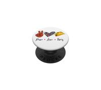 Funny México Peace Love Tacos Souvenir Mexican Travel Latinx PopSockets PopGrip Adhesivo