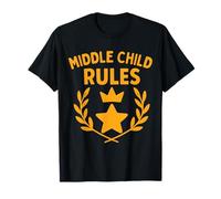 Funny Middle Child Saying for Family Birth Order Humor Camiseta