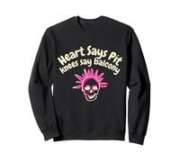 Funny Millennial Heart Says Pit Knees Say Balcony Meme Sudadera