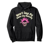Funny Millennial Heart Says Pit Knees Say Balcony Meme Sudadera con Capucha