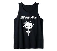 Funny minimalist dandelions flowers simple blow me dandelion Camiseta sin Mangas