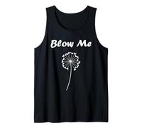 Funny minimalist dandelions flowers simple blow me dandelion Camiseta sin Mangas