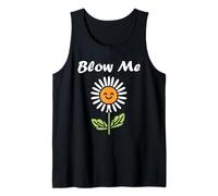Funny minimalist dandelions flowers simple blow me dandelion Camiseta sin Mangas