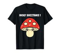Funny Minimalist Mushroom Simple Holy Shiitake Camiseta