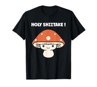 Funny Minimalist Mushroom Simple Holy Shiitake Camiseta