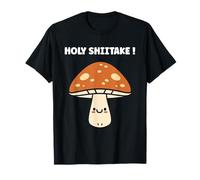 Funny Minimalist Mushroom Simple Holy Shiitake Camiseta