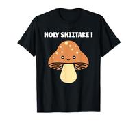 Funny Minimalist Mushroom Simple Holy Shiitake Camiseta