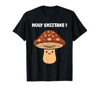 Funny Minimalist Mushroom Simple Holy Shiitake Camiseta