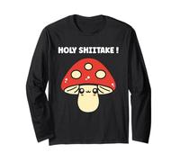 Funny Minimalist Mushroom Simple Holy Shiitake Manga Larga