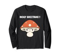 Funny Minimalist Mushroom Simple Holy Shiitake Manga Larga