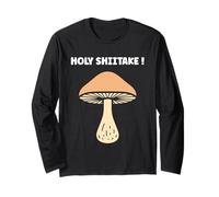 Funny Minimalist Mushroom Simple Holy Shiitake Manga Larga