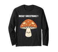 Funny Minimalist Mushroom Simple Holy Shiitake Manga Larga