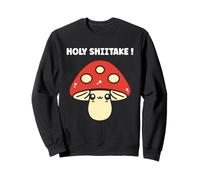 Funny Minimalist Mushroom Simple Holy Shiitake Sudadera