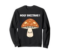 Funny Minimalist Mushroom Simple Holy Shiitake Sudadera