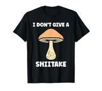 Funny Minimalist Mushroom Simple i Don't Give a Shiitake Camiseta