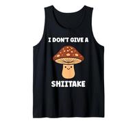 Funny Minimalist Mushroom Simple i Don't Give a Shiitake Camiseta sin Mangas