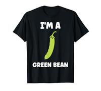 Funny Minimalist Vegetable qupte I'm a Green Bean Camiseta