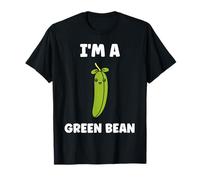 Funny Minimalist Vegetable qupte I'm a Green Bean Camiseta