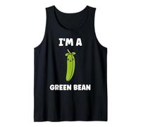 Funny Minimalist Vegetable qupte I'm a Green Bean Camiseta sin Mangas