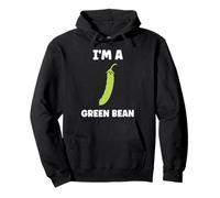 Funny Minimalist Vegetable qupte I'm a Green Bean Sudadera con Capucha