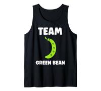 Funny Minimalist Vegetable Simple Team Green Bean Camiseta sin Mangas