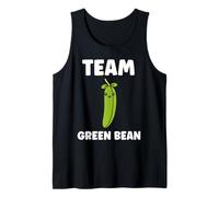Funny Minimalist Vegetable Simple Team Green Bean Camiseta sin Mangas