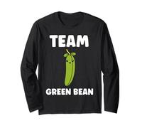 Funny Minimalist Vegetable Simple Team Green Bean Manga Larga