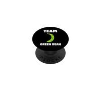 Funny Minimalist Vegetable Simple Team Green Bean PopSockets PopGrip Adhesivo