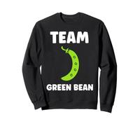 Funny Minimalist Vegetable Simple Team Green Bean Sudadera