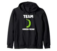 Funny Minimalist Vegetable Simple Team Green Bean Sudadera con Capucha