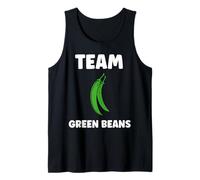 Funny Minimalist Vegetable Simple Team Green Beans Camiseta sin Mangas