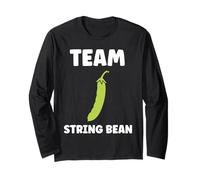 Funny Minimalist Vegetable Simple Team String Bean Manga Larga