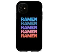 Funny Modern Repeated Ramen Japanese Noodle Soup Carcasa para iPhone 11