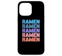 Funny Modern Repeated Ramen Japanese Noodle Soup Carcasa para iPhone 13 Pro Max