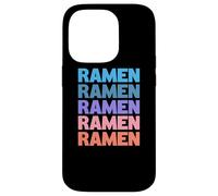 Funny Modern Repeated Ramen Japanese Noodle Soup Carcasa para iPhone 14 Pro