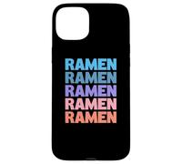 Funny Modern Repeated Ramen Japanese Noodle Soup Carcasa para iPhone 15 Plus