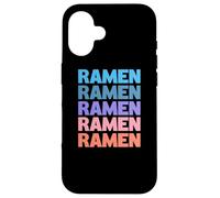 Funny Modern Repeated Ramen Japanese Noodle Soup Carcasa para iPhone 16