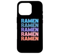 Funny Modern Repeated Ramen Japanese Noodle Soup Carcasa para iPhone 16 Pro