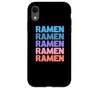 Funny Modern Repeated Ramen Japanese Noodle Soup Carcasa para iPhone XR