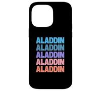 Funny Modern Repeated Text Design Aladdin Carcasa para iPhone 14 Pro MAX