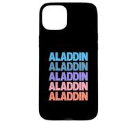 Funny Modern Repeated Text Design Aladdin Carcasa para iPhone 15 Plus
